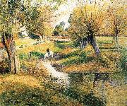 Camille Pissarro Creek Sweden oil painting artist